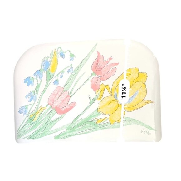 Set Of 6 Vera Neumann Floral Vinyl Placemats 17"x11.5" - Picture 4 of 7